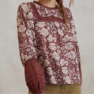 Anthropologie Cleobella Rafia Lace Blouse - size M - NWT!